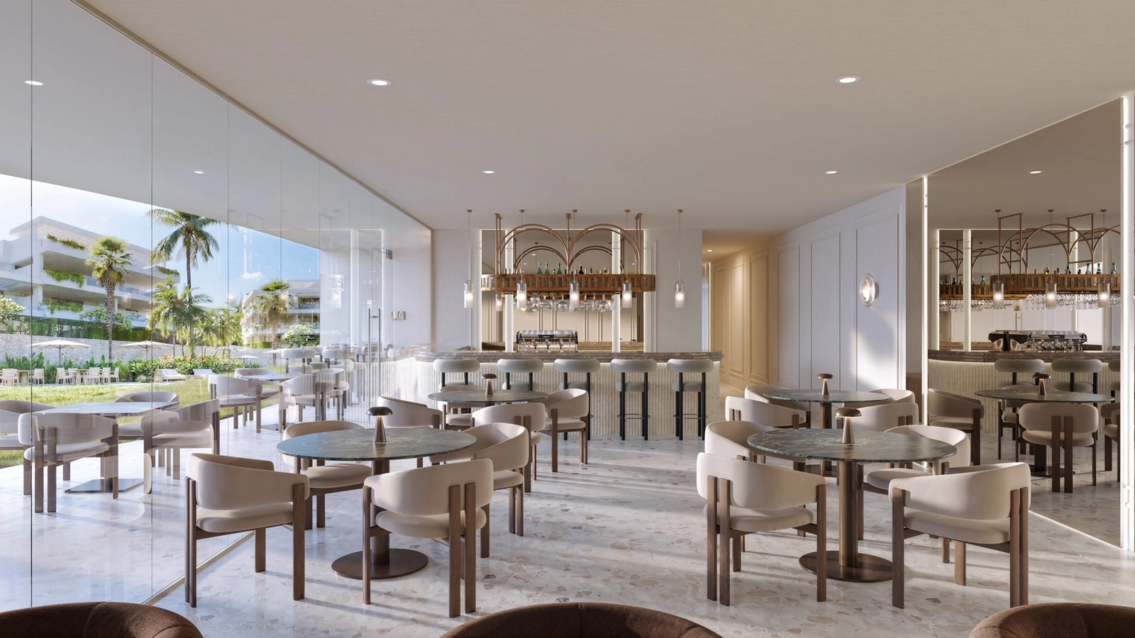 Disfrute de la comodidad de un restaurante en el lugar, perfecto para socializar con amigos y familiares.