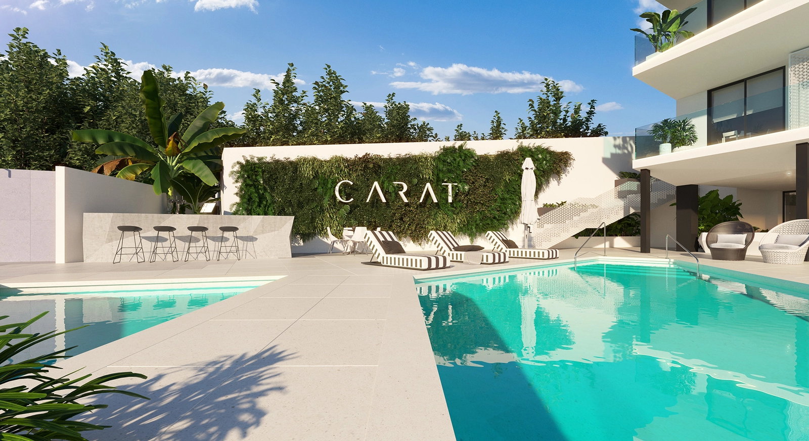 La piscina comunitaria y la zona de relax ofrecen un refugio perfecto para las tardes soleadas.