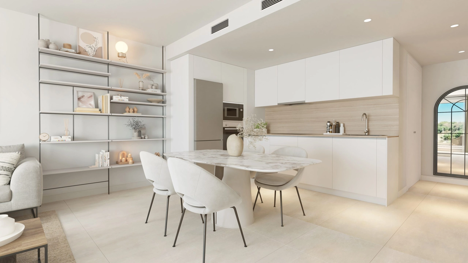 Cocinas elegantes y modernas, completamente equipadas para inspirar su creatividad culinaria.