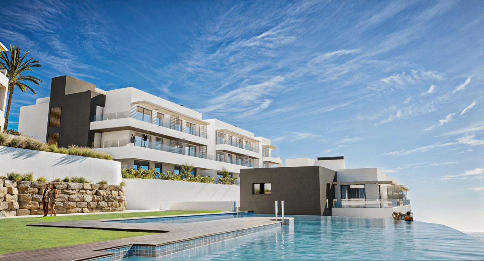 Disfrute de las zonas comunes ajardinadas y de la exclusiva piscina para residentes.