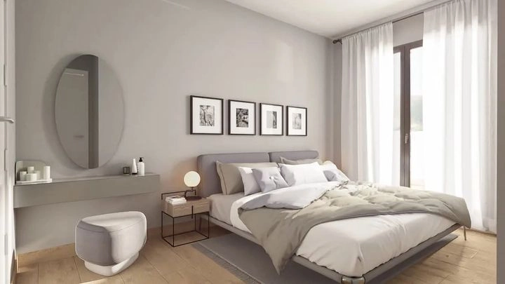 Los dormitorios, diseñados para el descanso, ofrecen un santuario privado y sereno para la relajación.