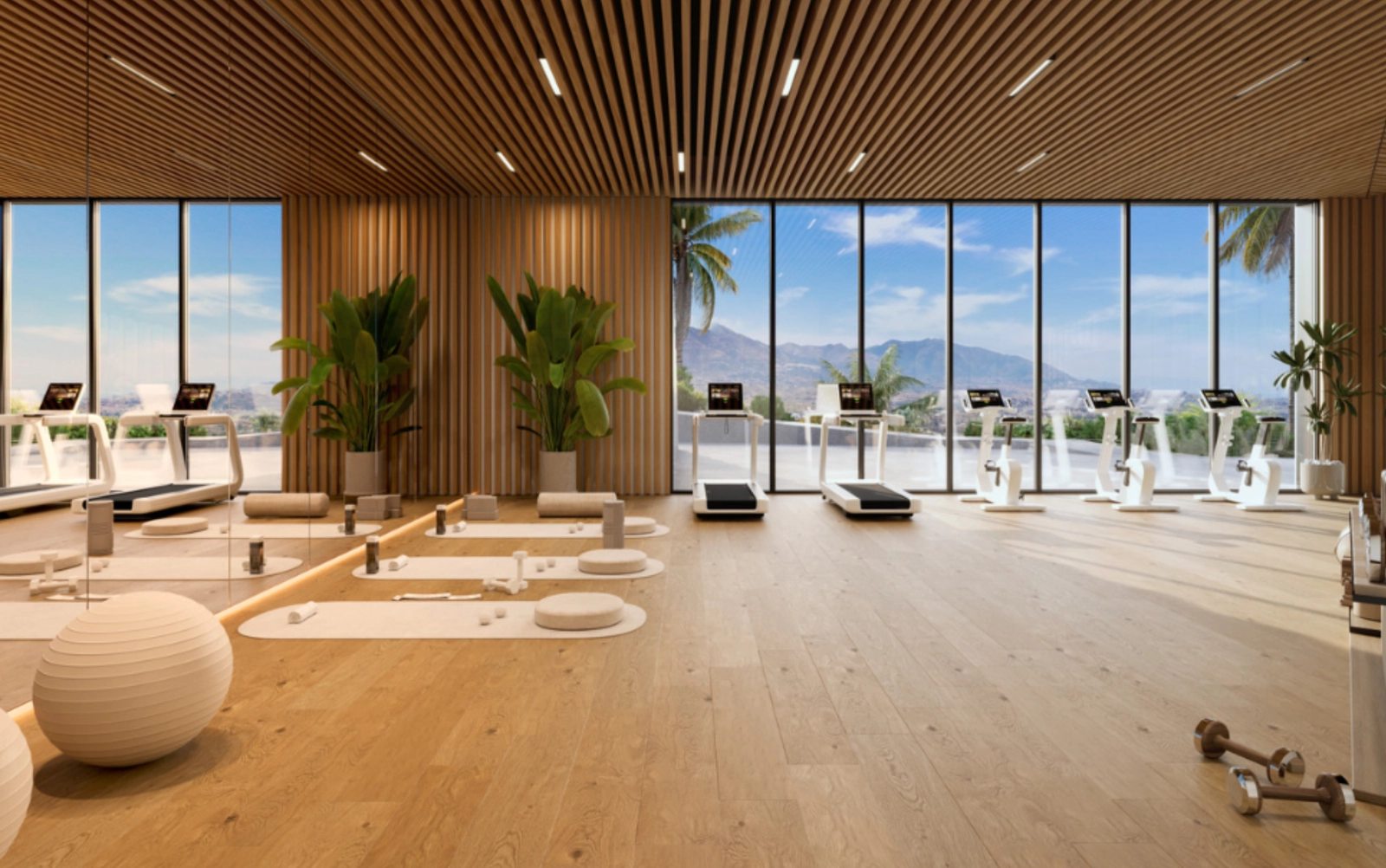 Amplias terrazas privadas ofrecen el entorno perfecto para disfrutar del excepcional clima de la Costa del Sol y de unas vistas maravillosas.