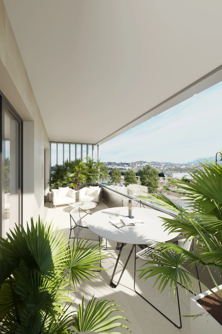 Disfrute de vistas panorámicas de la Costa del Sol y la brisa mediterránea desde su terraza privada.