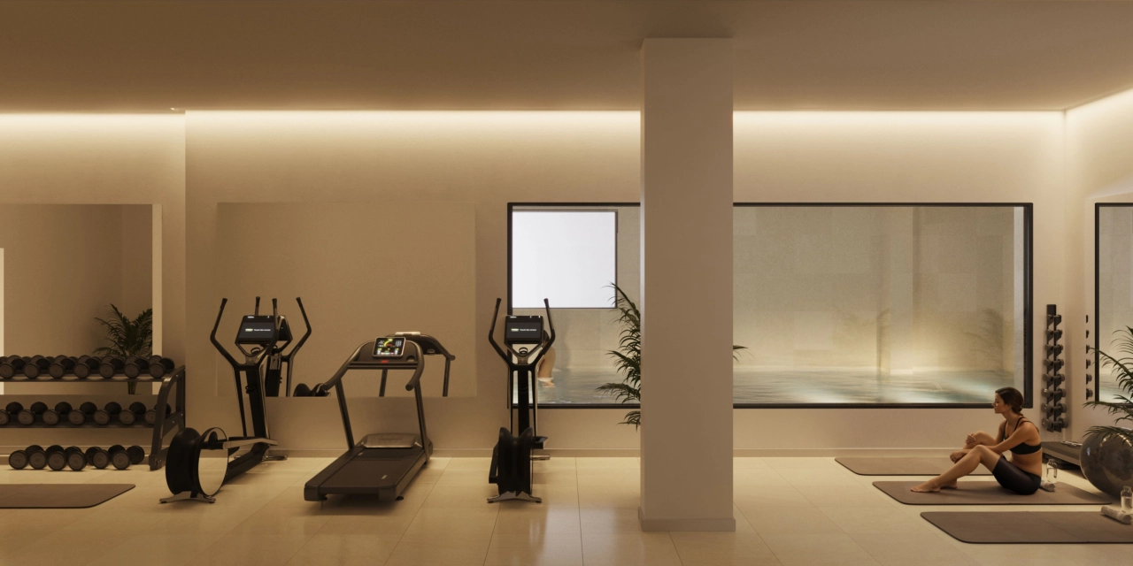 Un gimnasio de última generación le permite mantener un estilo de vida saludable sin salir de casa.
