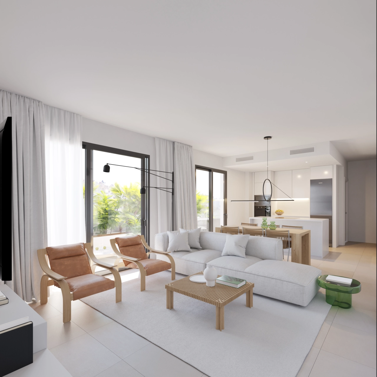 Interiores flexibles llenos de luz natural, que se conectan a la perfección con los espacios exteriores.