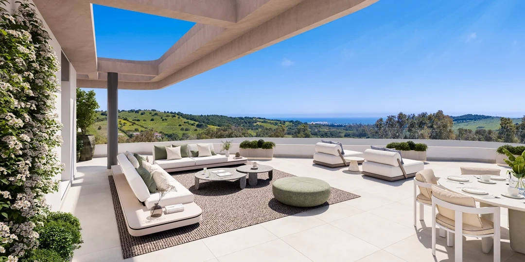 Amplias terrazas diseñadas para tomar el sol, cenar y disfrutar de las magníficas vistas.