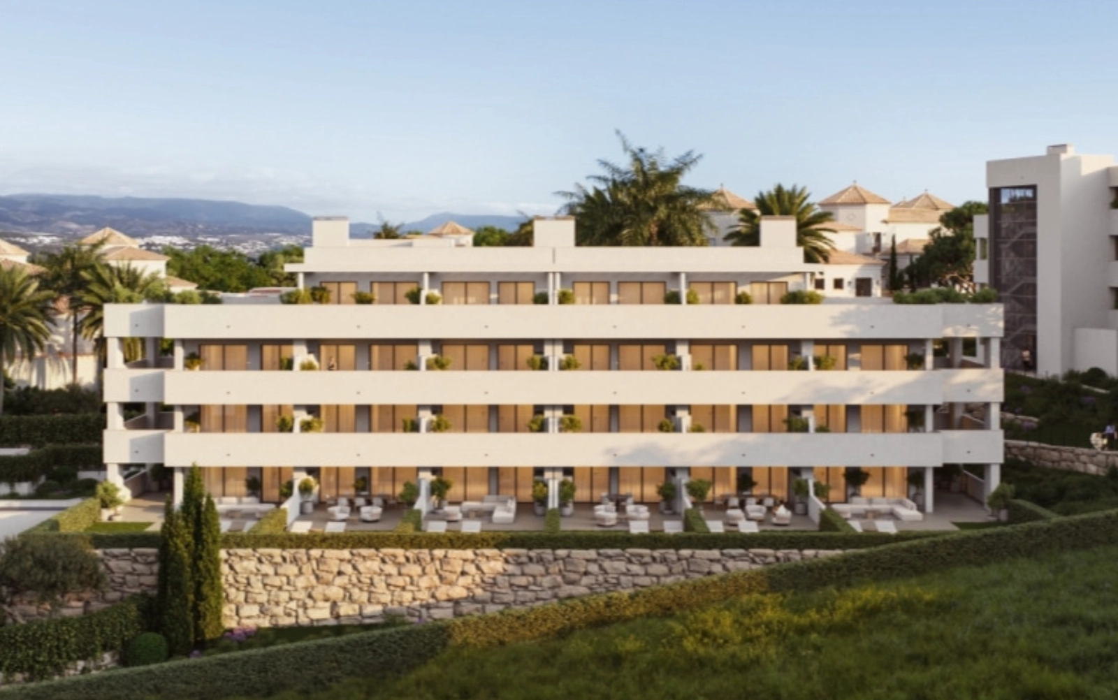 Cada edificio está diseñado para maximizar las vistas y la luz natural, mejorando la sensación de amplitud.