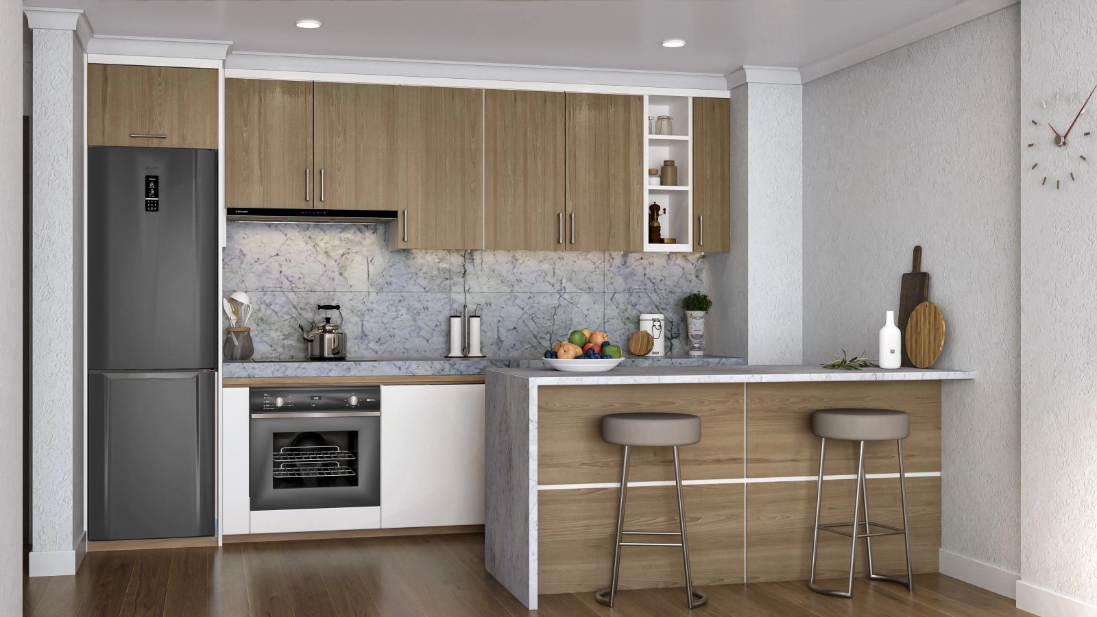 Cocinas modernas y funcionales, diseñadas con materiales de calidad para una experiencia culinaria excepcional.