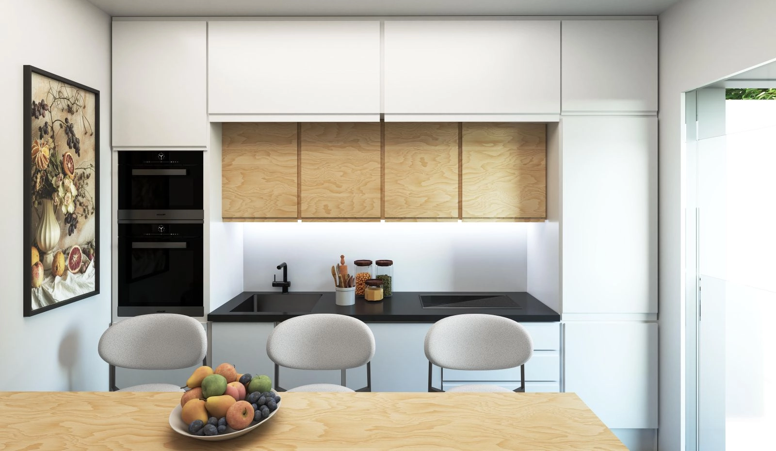 Una cocina contemporánea, diseñada pensando tanto en el estilo como en la funcionalidad.