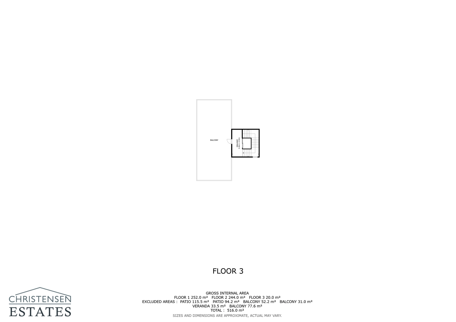 La distribución del nivel de la azotea, que proporciona acceso a la amplia terraza y a la zona de jacuzzi con sus increíbles vistas panorámicas.
