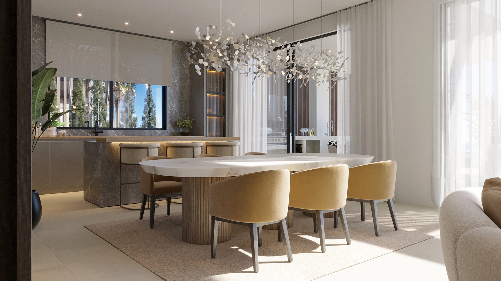 Una cocina de última generación de Modulnova, con los mejores materiales y electrodomésticos para una experiencia culinaria superior.