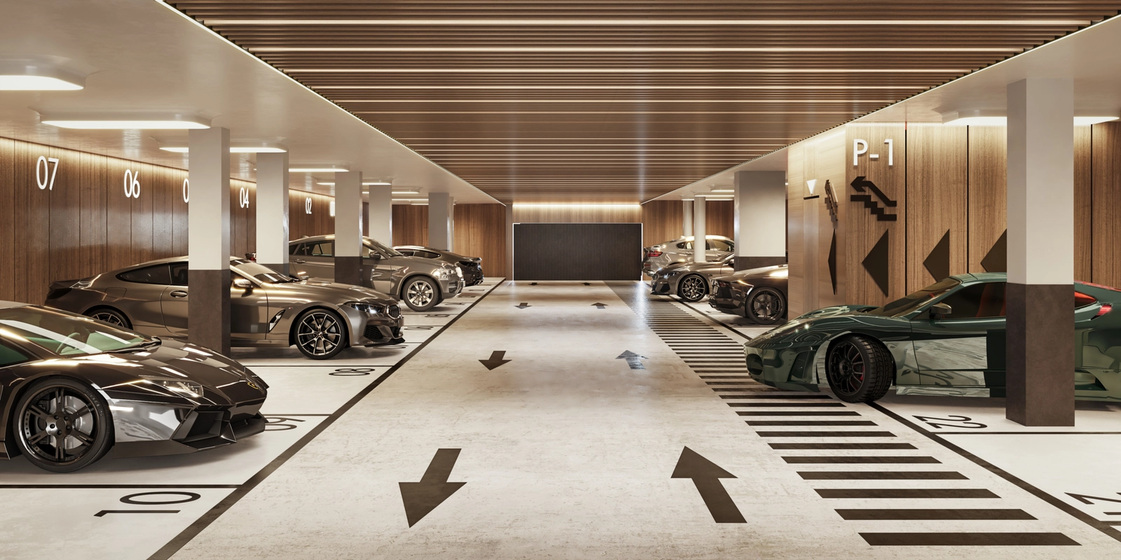 Los dormitorios están diseñados como remansos de paz, con acceso directo a terrazas y jardines privados.