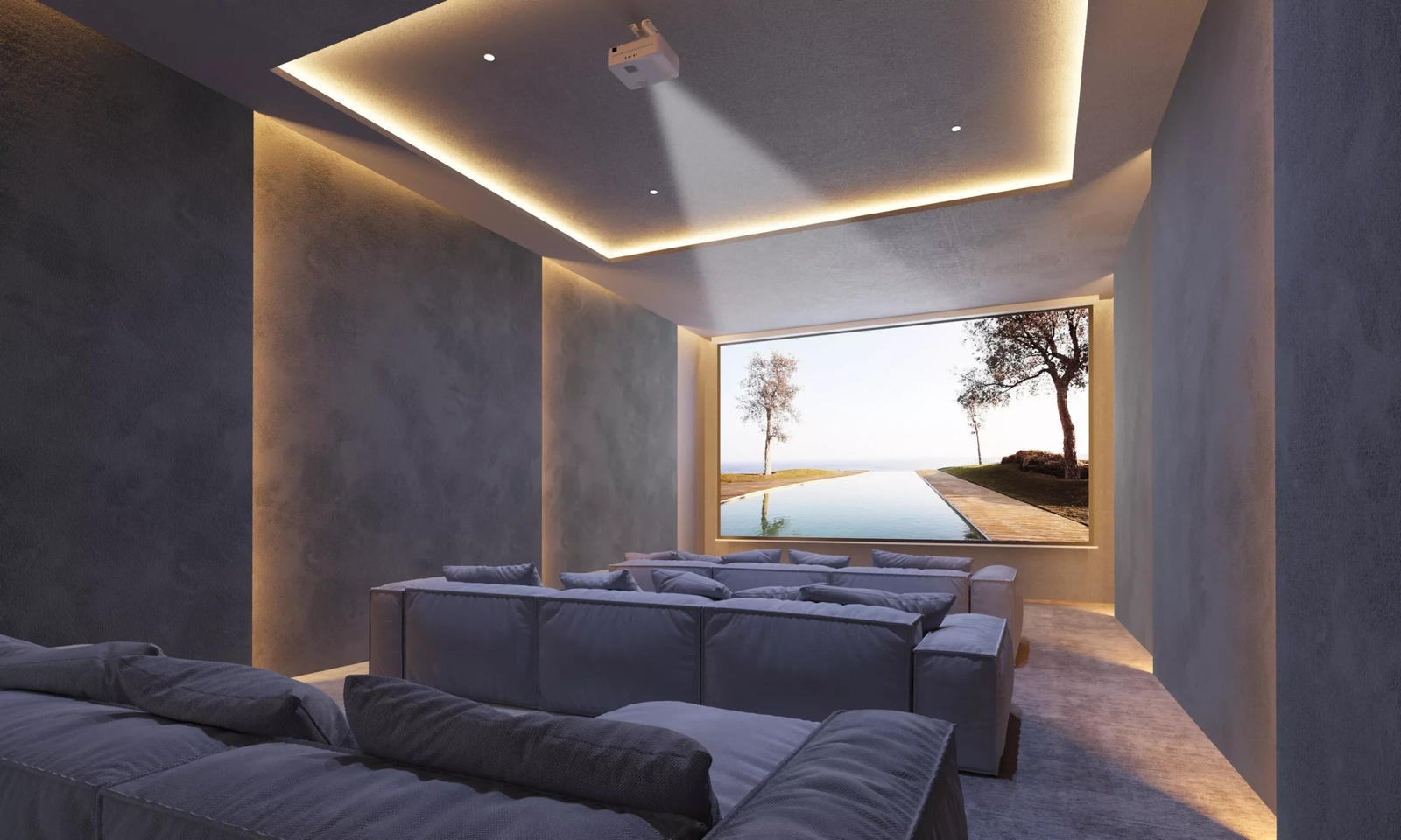 Disfrute de experiencias cinematográficas en su propia sala de cine privada y de última generación.