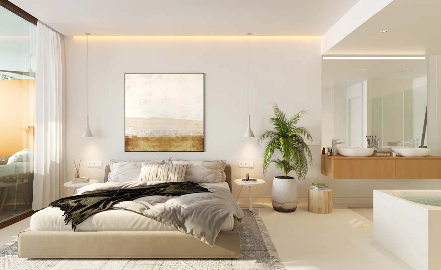 Cada dormitorio está diseñado pensando en el confort y la elegancia, proporcionando un espacio perfecto para descansar y relajarse.