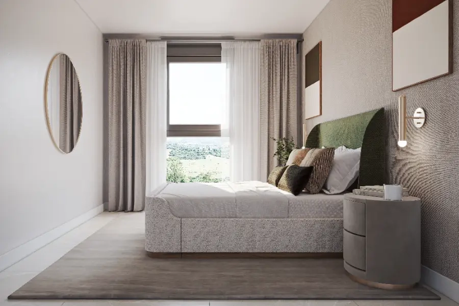 Cada dormitorio es un espacio confortable y elegante, lleno de luz natural y diseñado con atención al detalle.